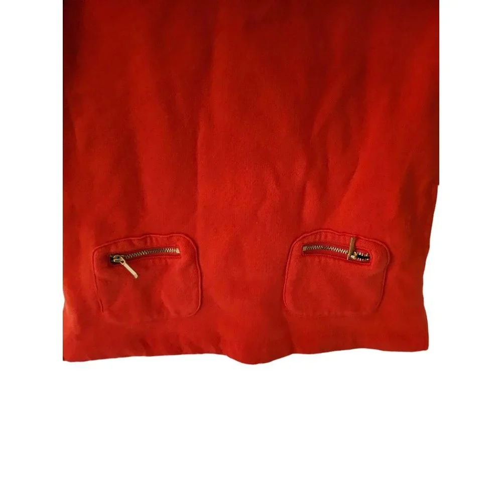 Gymboree Fleece Sweatshirt Tunic‎ Top Orange size 8 Years Pockets